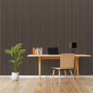 Premium Waterproof Walnut 3D Large Slat Wall Panel (300mm x 12mm x 2600mm) Room Set Premium Waterproof Walnut 3D Large Slat Wall Panel (300mm x 12mm x 2600mm) Room Set