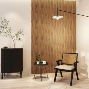 Waterproof Natural Oak 3D Fluted Wall Panel Room Set Waterproof Natural Oak 3D Fluted Wall Panel Room Set