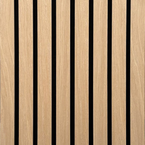 Acoustic Slat Wall Panel Premium (Light Ash - 8 Slat) Close Up Acoustic Slat Wall Panel Premium (Light Ash - 8 Slat) Close Up