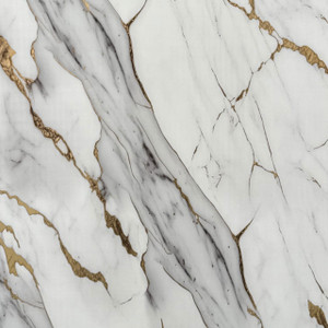 Gold White Marble Matt PVC Shower Panel (10mm) Gold White Marble Matt PVC Shower Panel (10mm)