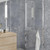 Midnight Stone Blue Matt Tile Effect PVC Shower Panel (10mm) Roomset Midnight Stone Blue Matt Tile Effect PVC Shower Panel (10mm) Roomset