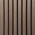 Acoustic Slat Wall Panel Premium (Walnut / 8 Slat) Close Up