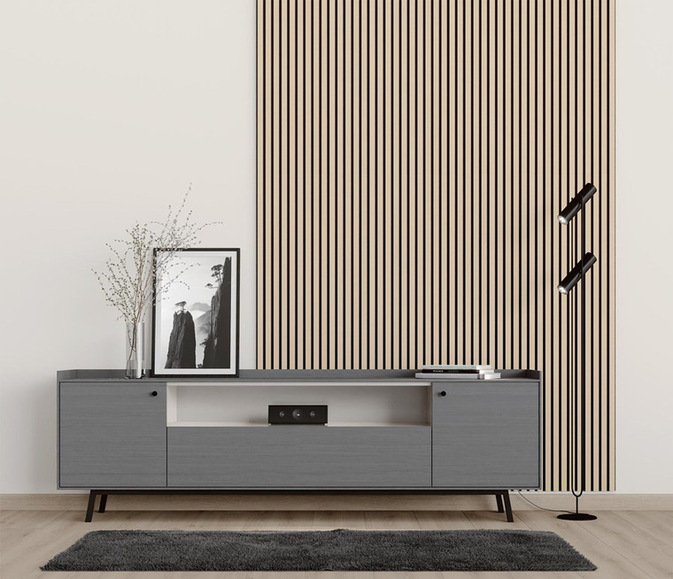 Slat Wall Panel (Acoustic Ash - Marcato)