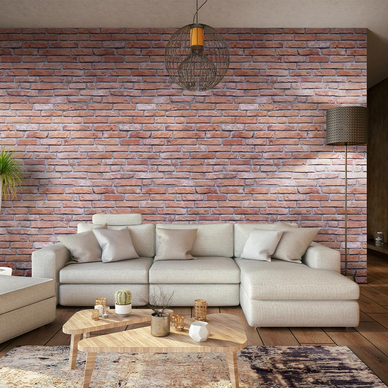 Traditional Matt Red Brick Effect PVC Wall Panel (8mm) Room Set