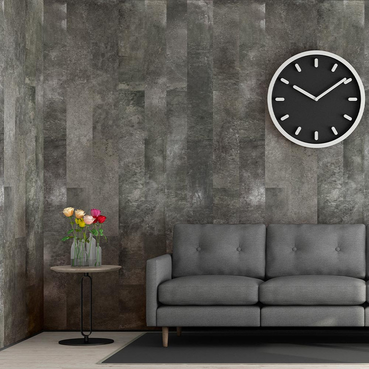 Sofia Dark Grey Tile Effect PVC Wall Panel (8mm) Room Set