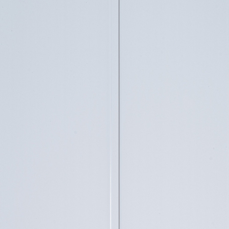 Gloss White White Stripe PVC Wall Panel (8mm) Product Shot