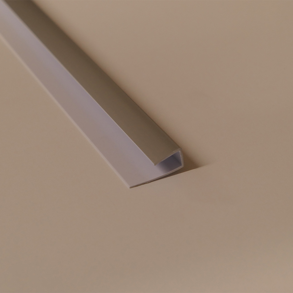 PVC Wall Panel End Cap Trim Silver