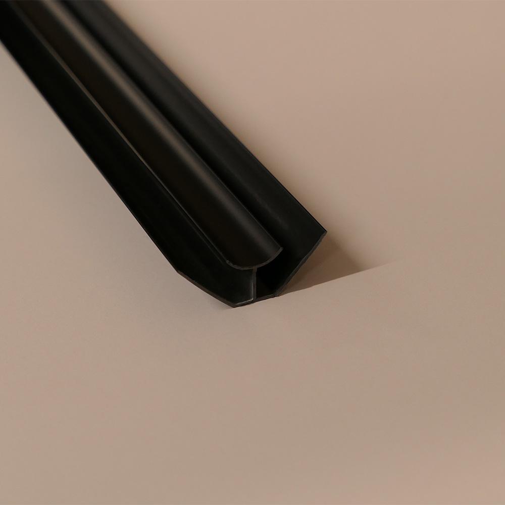 PVC Wall Panel Internal Corner Trim Black
