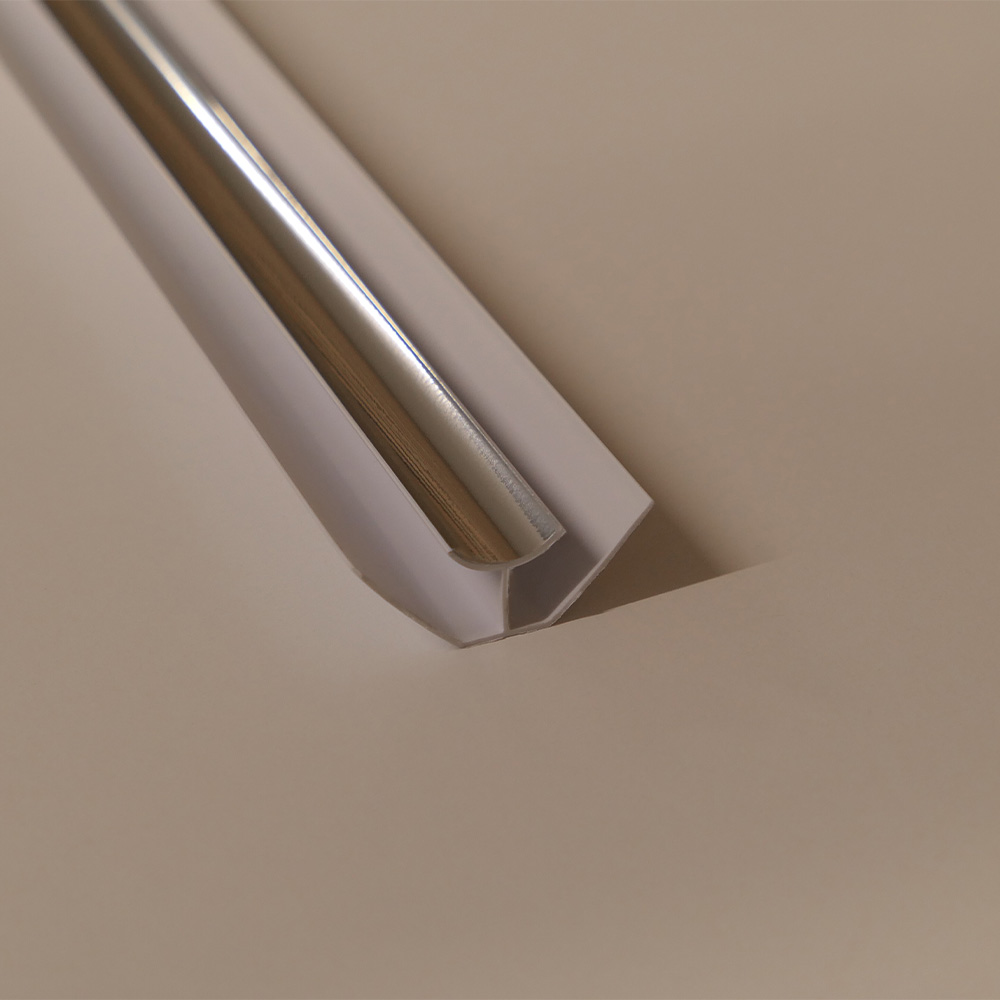 PVC Wall Panel Internal Corner Trim Silver