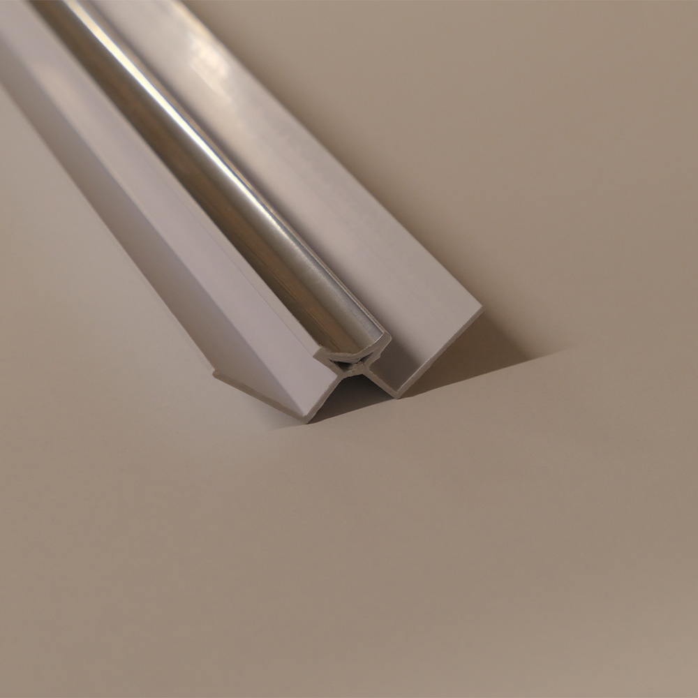 PVC Wall Panel Internal Corner Trim Silver
