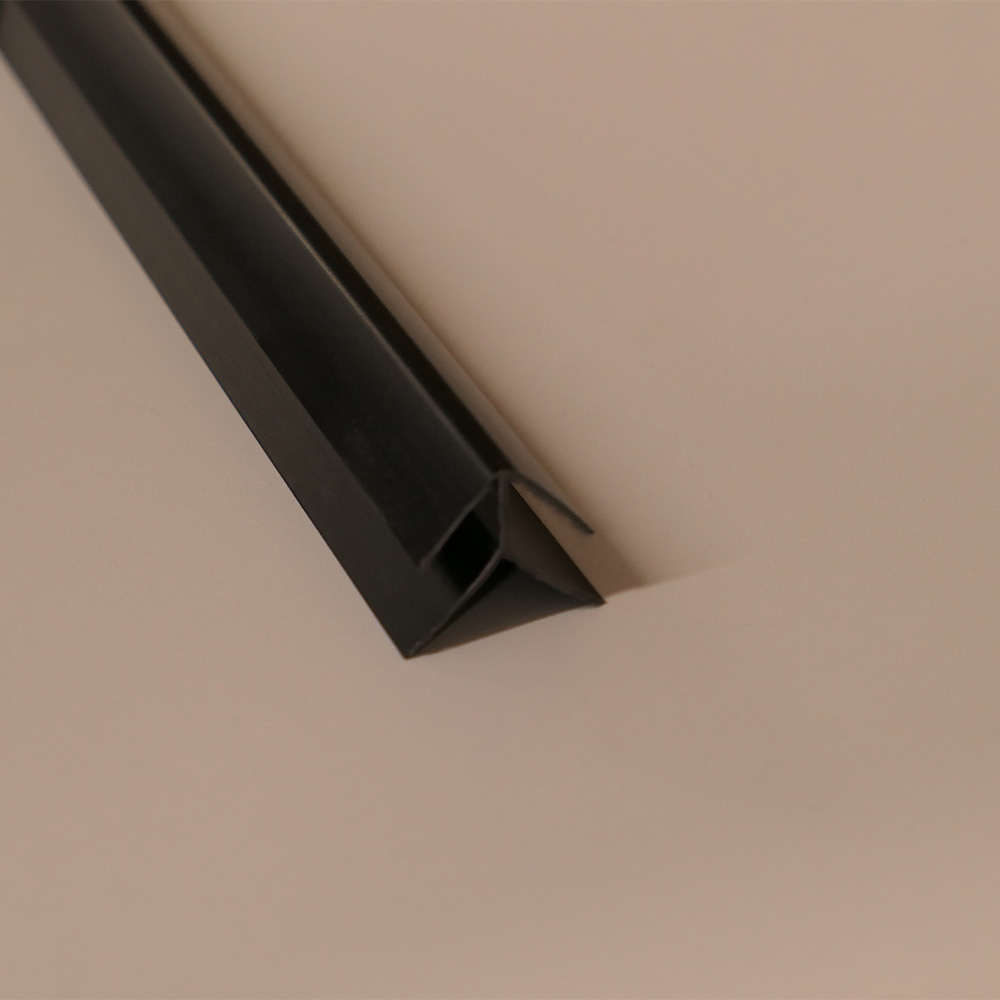 PVC Wall Panel External Corner Trim Black