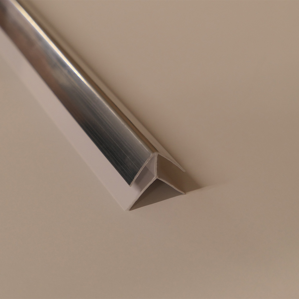 PVC Wall Panel External Corner Trim Silver