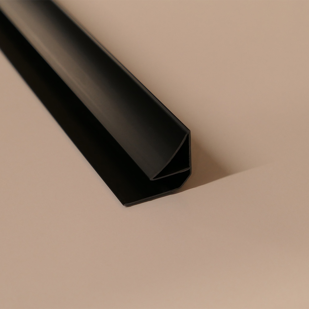PVC Wall Panel Coving Trim Black