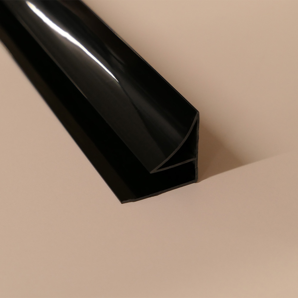 PVC Wall Panel Coving Trim Black
