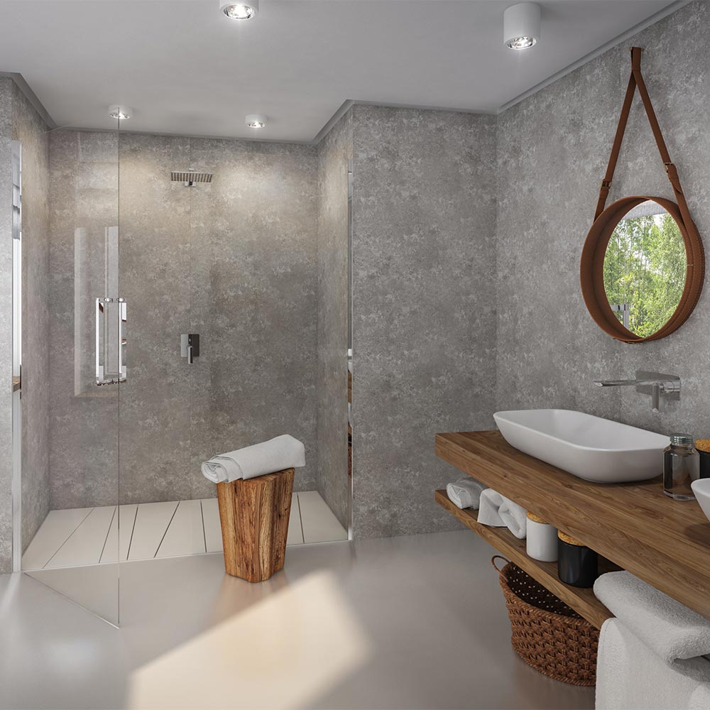 Grey Concrete Matt PVC Wall Panel (8mm)