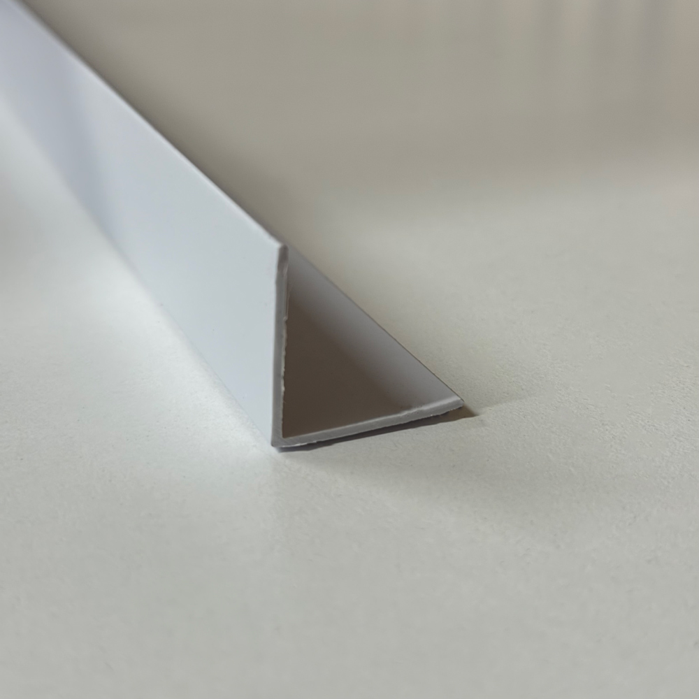 PVC Wall Panel Rigid Angle Trim White