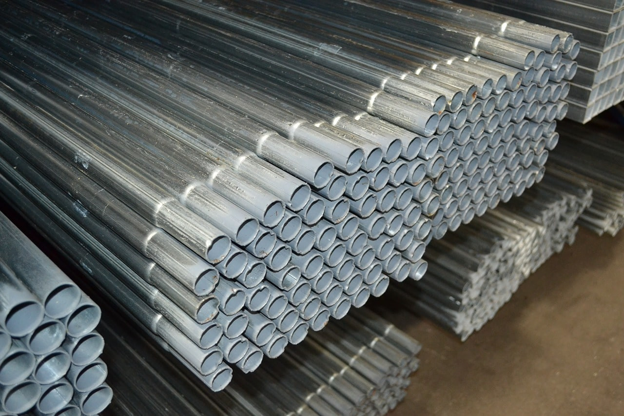 10' 6 Long x 1 3/8 Round Greenhouse Frame Galvanized Tubing Pipe [0.055  Wall] Galvanized Steel Jiggly Greenhouse®