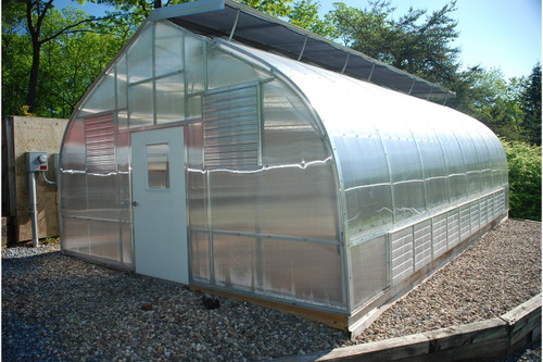 18' freestanding educational polycarbonate greenhouse