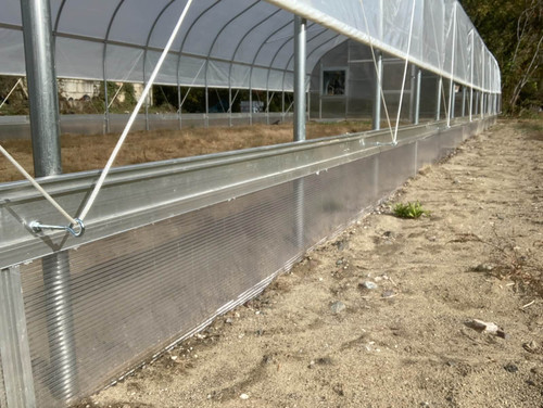 Exclusive to Rimol high tunnels is our polycarbonate and aluminum baseboard system. Exclusive to Rimol high tunnels is our polycarbonate and aluminum baseboard system.