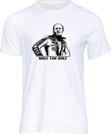 The glorious return of one of motorcycle racing’s biggest names to the Isle of Man TT is the stuff of legend and still one of the most talked about events at the fabled road race more than three decades on.

In 1978, multiple World Champion Mike Hailwood returned to the iconic 37.73-mile TT course, after a self-imposed 11 year absence from the world famous circuit. Few doubted Hailwood still possessed the legendary skill which had brought him 12 TT wins, but a comeback at 38, after more than a decade away, was still a daunting prospect. 

With a fine handling, but under-powered Ducati V-Twin at his disposal, Mike the Bike went head-to-head with fellow great Phil Read, riding the much faster 4 cylinder Honda in the opening race of the TT festival. Amazingly, Hailwood roared to victory in the Formula One race. 

This new t-shirt in our 'Powersport Legends' range is our tribute to the late, great 'Mike the Bike' Hailwood.