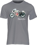Built in 1970 as a works production racer, Slippery Sam is one of the most celebrated triumph motorcycles of all time.  The iconic motorcycle was one of three 750cc three-cylinder Tridents built by Triumph for the 1970 Isle of Man TT.