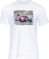 TT Sidecar greats Dave Molyneux and Nick Crowe battle in one of the most memorable, and closest, three-wheel races the Mountain course has ever seen, with Crowe and partner Mark Cox bringing the LCR Honda outfit home for victory just seconds ahead of the DMR Suzuki of Moly and Daniel Sayle.