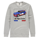 Renault's ultimate hatchback, the "Group B" rally, R5 Maxi Turbo, was  Powered by a 1.4 litre turbocharged and mid-mounted engine, the rear-wheel drive Maxi was the final evolution of the R5 and produced an impressive 345bhp.