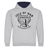 Isle of Man Road Races Distressed Wings Kids Hoodie