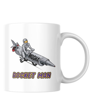 Purple Helmets Rocket Man Mug