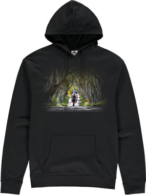 This iconic image of Michael Dunlop on a 'wee morning run' on the Dark Hedges road in County Antrim epitomises the appeal of road racing in Ireland.