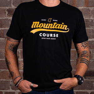 A thrill seekers tee, built from 100% cotton. Our Mountain Course tee pays homage to the over century old Tourist Trophy race. It has been screen printed with pride and worn by legends.