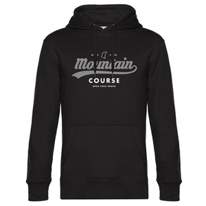 The Mountain Course Hoodie. We love this design so much that we've put it on a hoodie. Looks great and keeps you warm, this hoodie is so good you will not be disappointed.