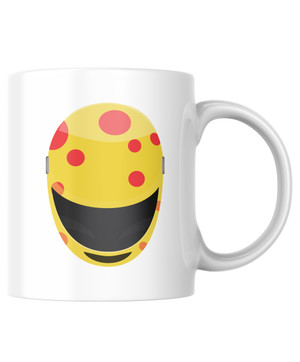 A road racing tribute mug to four times Isle of Man TT and seventeen times Southern 100 race winner Dave Leach.