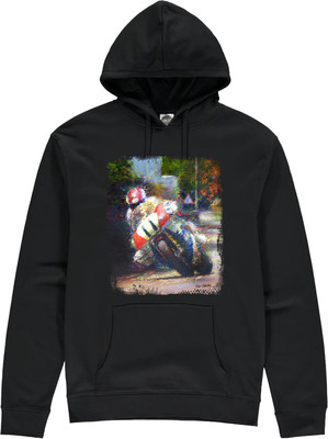 This stunning art print by Peter Hearsey captures road racing legend Steve "Hizzy" Hislop on the revolutionary works Honda RVF750 during the 1991 Isle of Man TT Senior Race.