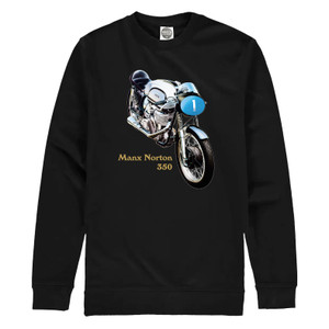 Show your love for this classic Manx Norton motorcycle with this quality print-on-demand sweatshirt!