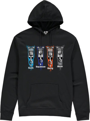 This quality cotton, print-on-demand hoodie, celebrates the mechanical marvel that is the four-stroke engine with it's Suck, Squeeze, Bang, Blow "Otto" cycle.