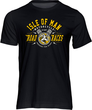 Prepare for Glory and celebrate the greatest motorsport show on Earth, the Isle of Man TT, with this stylish t-shirt from Powersport Legends.