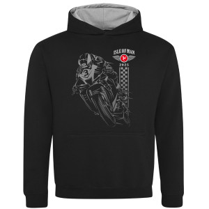 Isle of Man Road Races Shadow Bike 2025 Kids Hoodie