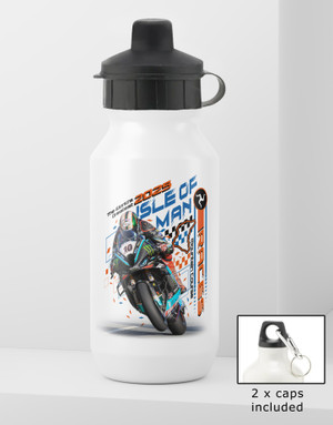 Isle of Man Road Races Worlds Greatest Race - Aluminium Bottle