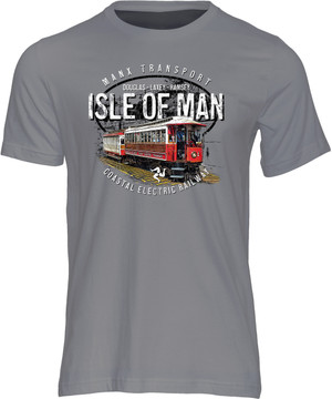 Celebrate the rich railway history of the Isle of Man with this vintage style t-shirt.