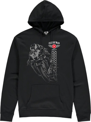 Isle of Man Road Races Shadow Bike 2027 hoodie, featuring a back-print of all the Senior TT winners since 1907.