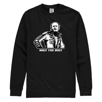 This sweatshirt in our 'Powersport Legends' range is our tribute to the late, great 'Mike the Bike' Hailwood.