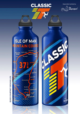 Official Classic TT Water Bottle.
750 mL Stainless Steel Single Wall.