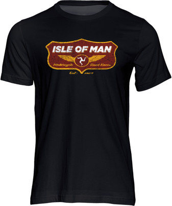 Isle of Man Road Racing Shield T-Shirt Isle of Man Road Racing Shield T-Shirt