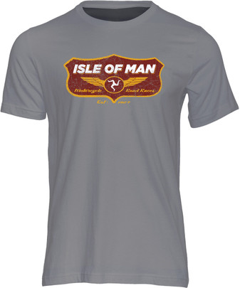 Isle of Man Road Racing Shield T-Shirt Isle of Man Road Racing Shield T-Shirt