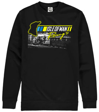 Road Racing Rider and Course Map Sweatshirt.
