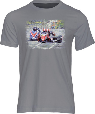 TT Sidecar greats Dave Molyneux and Nick Crowe battle in one of the most memorable, and closest, three-wheel races the Mountain course has ever seen, with Crowe and partner Mark Cox bringing the LCR Honda outfit home for victory just seconds ahead of the DMR Suzuki of Moly and Daniel Sayle.