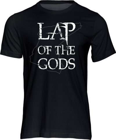Anyone who can finish a racing speed lap of the TT Mountain Course truly has completed a 'Lap of the Gods', as this T-shirt says.