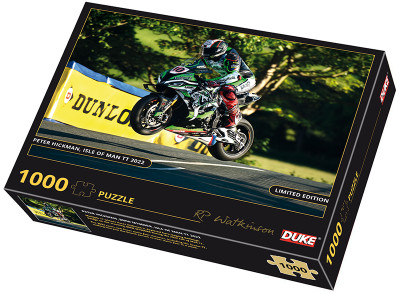 The latest addition to our jigsaw range, this 1000 piece puzzle depicts the 9-time TT winner leaping Ballaugh Bridge on the BMW M1000RR at the 2022 Isle of Man TT.