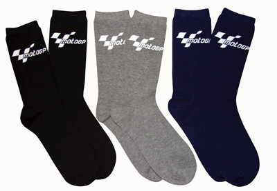 Quality cotton mix everyday socks featuring MotoGP design.

Adult one-size